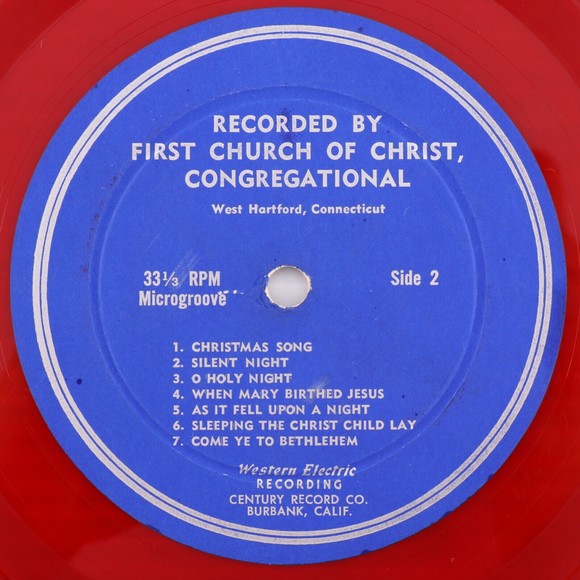 First Church Of Christ Congregational Western Electric Recording Red LP Record - Picture 2 of 4